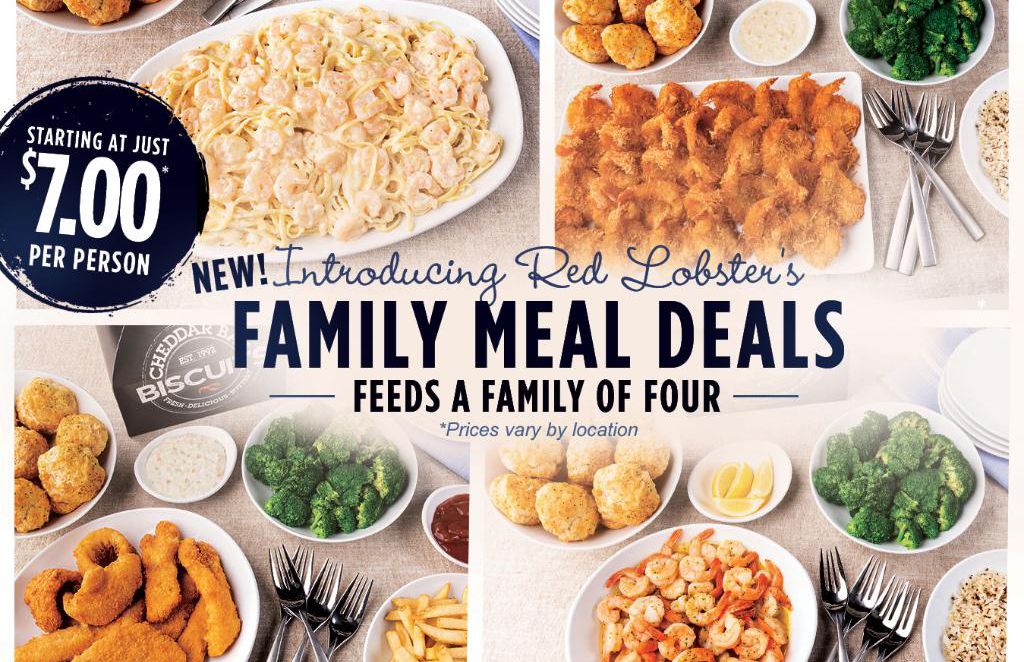 More Chicken Breast, Fish Fry and Salmon Family Meal Deals Starting at $7 a Person Introduced at Red Lobster More Chicken Breast, Fish Fry and Salmon Family Meal Deals Starting at $7 a Person Introduced at Red Lobster
