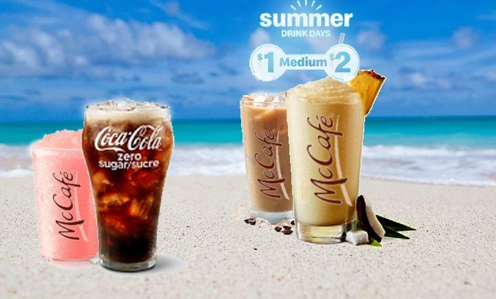 Summer! Drinks at McDonald's Canada