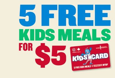 KIDS CARDS at Boston Pizza
