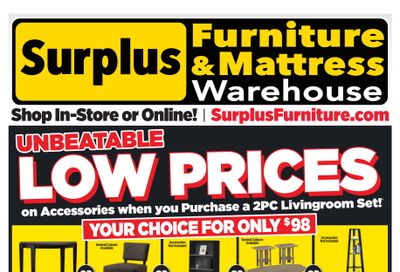 Surplus Furniture & Mattress Warehouse (Peterborough) Flyer May 9 to 29