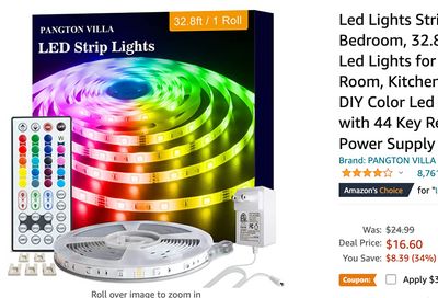 Amazon Canada Deals: Save 46% on LED Lights Strip with Coupon + 44% on Teeth Whitening Kit + 18% on Women’s Sleepwear + More Offers