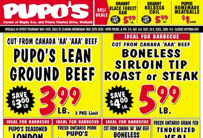 Pupo's Food Market Flyer May 19 to 25