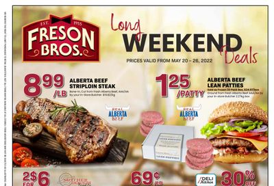 Freson Bros. Flyer May 20 to 26