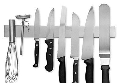 Flat New Modern Innovations 16 Inch Stainless Steel Magnetic Knife Bar $24.5 (Reg $48.48)