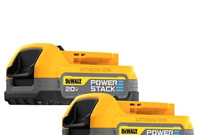 DEWALT 20V MAX* POWERSTACK™ Compact Battery, 2 Pack (DCBP034-2) $179 (Reg $278.64)