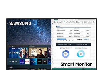 SAMSUNG M7 Series 32-Inch 4K UHD (3840x2160) Smart Monitor & Streaming TV (Tuner-Free), Netflix, HBO, Prime Video, & more, Apple Airplay, Bluetooth, Built-in Speakers, Remote Included (LS32AM702PNXZA) $298 (Reg $499.98)