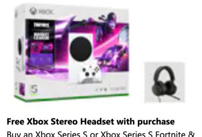 Microsoft Canada Offers: Get a FREE Xbox Stereo Headset with Xbox Series S or Xbox Series S Fortnite & Rocket League Bundle