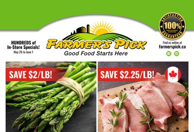 Farmer's Pick Flyer May 26 to June 1