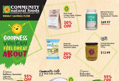 Community Natural Foods Flyer May 26 to June 1
