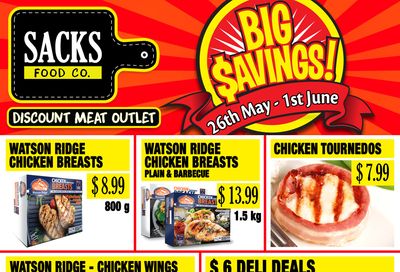 Sacks Food Co. Flyer May 26 to June 1