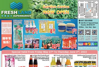 FreshLand Supermarket Flyer May 27 to June 2