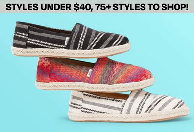 TOMS Canada Sale: Save up to 45% Off Many Styles Under $40
