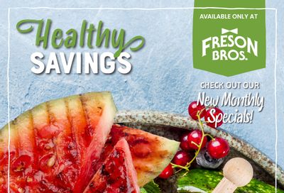 Freson Bros. Healthy Savings Flyer May 27 to June 30