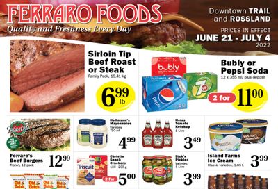 Ferraro Foods Flyer June 21 to July 4