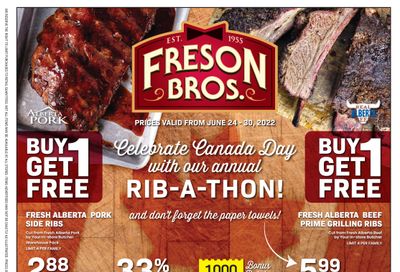 Freson Bros. Flyer June 24 to 30
