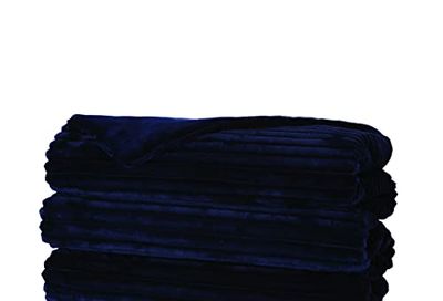 Sunbeam Textured Velvet Heated Throw, Maritime Blue, 60" x 50", with PrimeStyle II Controller- 3 Heat Settings, 3HR Auto Off Feature, Machine Washable $54.5 (Reg $89.99)