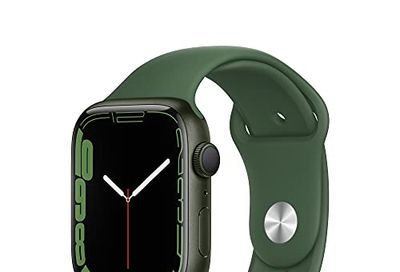 Apple Watch Series 7 (GPS, 45mm) - Green Aluminium Case with Clover Sport Band $519.98 (Reg $569.99)