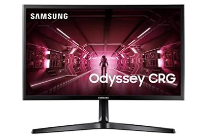 SAMSUNG Odyssey CRG Series 24-Inch FHD 1080p Gaming Monitor, 144Hz, Curved, 4ms, HDMI, Display Port, FreeSync (LC24RG50FZNXZA) $198 (Reg $349.99)