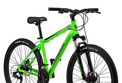 Mongoose Switchback Trail Adult Mountain Bike, 21 Speeds, 27.5-Inch Wheels, Mens Aluminum Small Frame, Neon Green $352.22 (Reg $588.08)