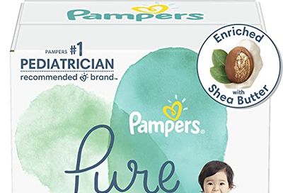 Pampers Diapers Size 3 - Pure Protection Hypoallergenic Disposable Baby Diapers for Sensitive Skin, Fragrance Free, 66 Count, Super Pack $19.99 (Reg $29.99)