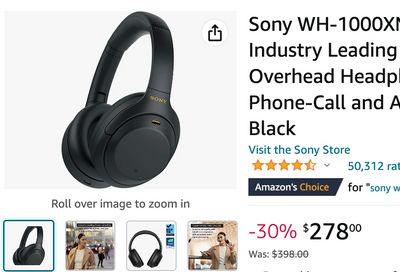 Amazon Canada Deals: Save 30% on Sony Wireless Headphones with Mic + 49% on Hair Scissors + 54% on LED Lights Strip with Coupon + More Offers