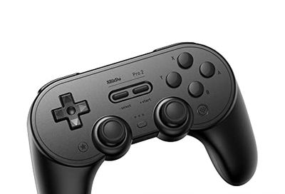8Bitdo Pro 2 Bluetooth Controller for Switch/Switch OLED, PC, macOS, Android, Steam & Raspberry Pi (Black Edition) - Nintendo Switch $60.5 (Reg $69.99)