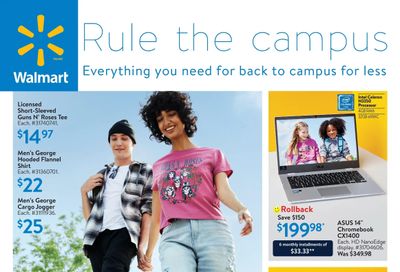 Walmart Rule the Campus Flyer August 4 to September 7
