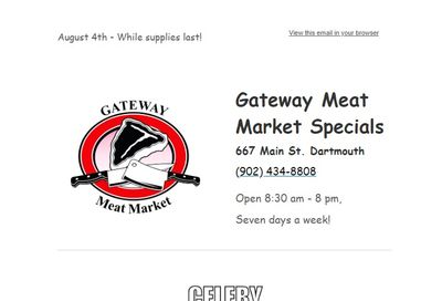 Gateway Meat Market Flyer August 4 to 10