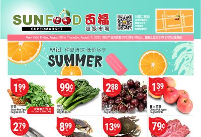 Sunfood Supermarket Flyer August 5 to 11