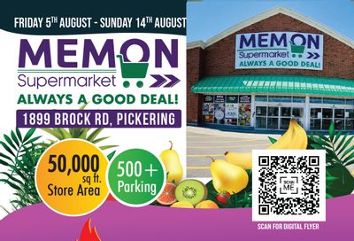 Memon Supermarket Flyer August 5 to 14
