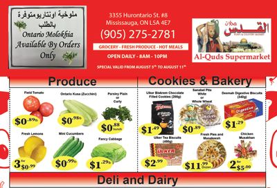 Al-Quds Supermarket Flyer August 5 to 11