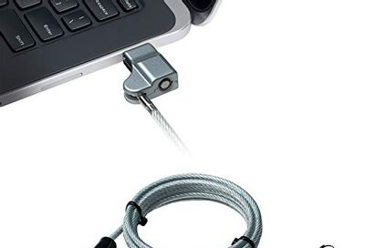 CTA Digital Noble Wedge Slot Security Cable for Notebooks and Desktop Pcs, Silver $21.61 (Reg $29.78)