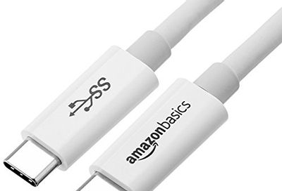 AmazonBasics USB Type-C to USB Type-C 3.1 Gen1 Adapter Charger Cable - 6 Feet (1.8 Meters) - White $22.4 (Reg $29.46)