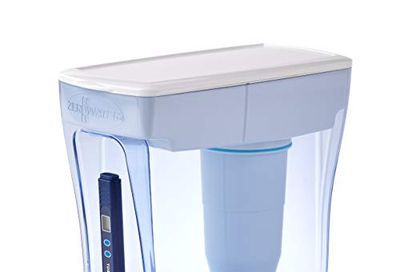ZeroWater 20 Cup Ready-Pour 5-Stage Water Filter Pitcher NSF Certified to Reduce Lead, Other Heavy Metals and PFOA/PFOS, White and Blue $29.97 (Reg $39.96)