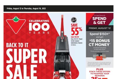 Canadian Tire (ON) Flyer August 12 to 18