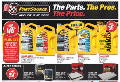 PartSource Flyer August 12 to 17