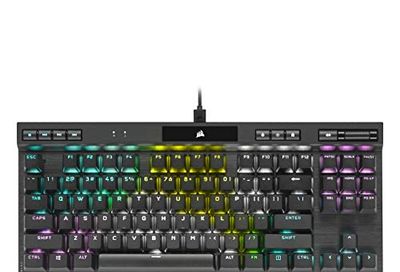 CORSAIR K70 RGB TKL – Champion Series Tenkeyless Mechanical Gaming Keyboard - Cherry MX Speed Keyswitches - Durable Aluminum Frame - Per-Key RGB LED Backlighting - Detachable USB Type-C Cable $108.98 (Reg $189.99)