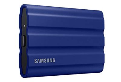 SAMSUNG T7 Shield Portable SSD 2TB - Up to 1050MB/s - USB 3.2 (Gen2, 10Gbps) IP-65 External Solid State Drive, Blue (MU-PE2T0R/AM) $269.99 (Reg $309.99)