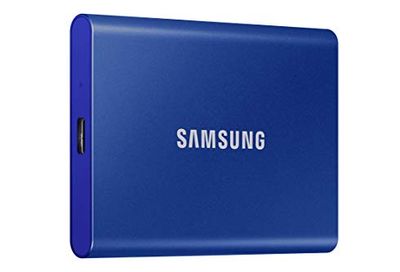 SAMSUNG T7 Portable SSD 1TB - Up to 1050MB/s - USB 3.2 External Solid State Hard Drive, Blue (MU-PC1T0H/AM) $134.99 (Reg $154.99)