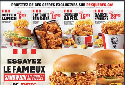 KFC Canada Coupon (Quebec) Valid until October 30