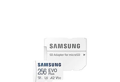 Samsung 256GB EVO Plus microSDXC Up to 130MB/s Transfer Speed, C10, U3, V30, 4K, A2. Includes Full-Size SD Adapter $32.99 (Reg $37.65)