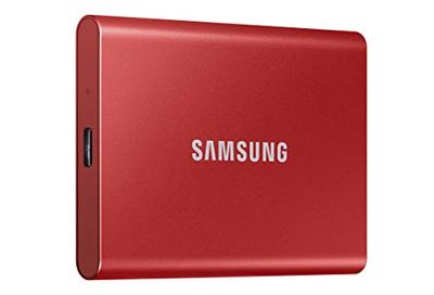 Samsung T7 Portable SSD - MU-PC1T0R/AM - USB 3.2 (Gen2, 10Gbps) External SSD - 1TB - Red $124.99 (Reg $154.99)