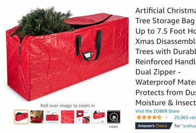 Amazon.ca Cyber Monday Deals: Artificial Christmas Tree Storage Bag $17.99 (Save 45%)