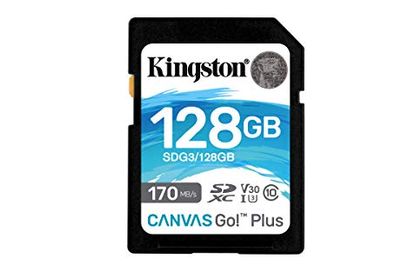 Kingston 128GB SDXC Canvas Go Plus 170MB/s Read UHS-I, C10, U3, V30 Memory Card (SDG3/128GB) $24.99 (Reg $28.99)