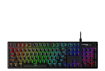 HyperX Alloy Origins - Mechanical Gaming Keyboard, Software-Controlled Light & Macro Customization, Compact Form Factor, RGB LED Backlit - Tactile HyperX Aqua Switch, Full Size $89.99 (Reg $154.99)