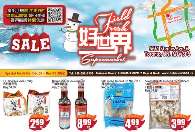 Field Fresh Supermarket Flyer December 2 to 8