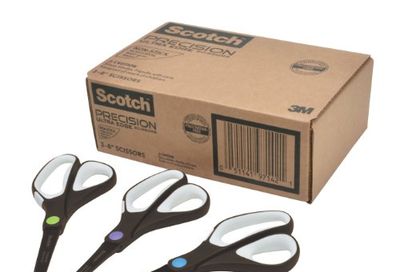 Scotch Precision Ultra Edge Non-Stick Scissors, 8 Inches, 3-Pack (1468-3AMZ) $17.19 (Reg $33.00)