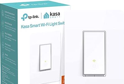 Kasa Smart Single Pole Light Switch by TP-Link (HS200) - Neutral Wire and 2.4GHz Wi-Fi Connection Required, Not Dimmer Switch, Works with Alexa and Google Home, No Hub Required, UL Certified, 1-Pack , White $14.99 (Reg $22.99)
