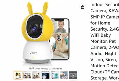 Amazon.ca: Indoor Security Camera/Baby Monitor and Pet Camera $32.99 After $25 Coupon