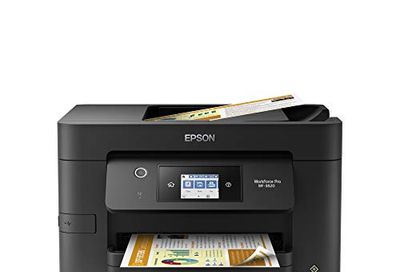 Epson Workforce Pro WF-3820 Wireless All-in-One Printer with Auto 2-Sided Printing, 35-Page ADF, 250-sheet Paper Tray and 2.7" Colour Touchscreen $129.99 (Reg $199.99)